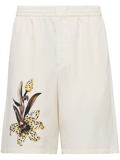 prada silk shorts|Prada Silk Bermuda Shorts.